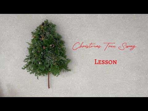 Popular Annual Lesson] Christmas Tree Swag Lesson - YouTube