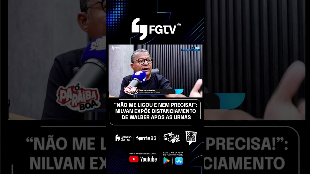 “NÃO ME LIGOU E NEM PRECISA!” NILVAN EXPÕE DISTANCIAMENTO DE WALBER APÓS AS URNAS