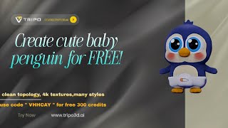 Create cute baby penguin for FREE! 