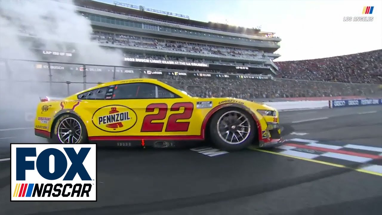 FINAL LAPS Joey Logano holds off Kyle Busch to win The Clash at the Coliseum NASCAR on FOX