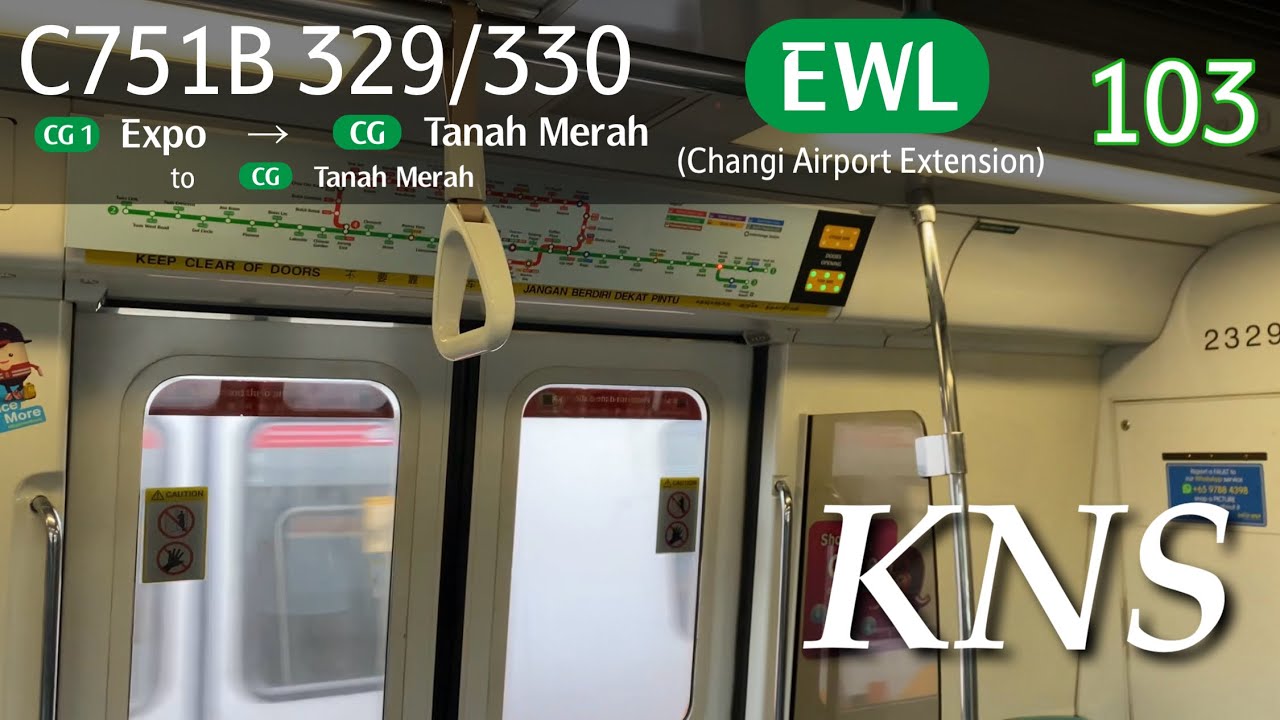 [SMRT] [Retired] [Final KNS on CAL] Kawasaki Nippon Sharyo C751B [329/330] - Expo » Tanah Merah(CAL)