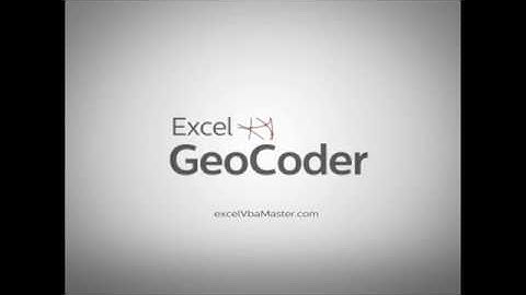 Generate latitudes longitudes excel - Excel Geocoder 2.0