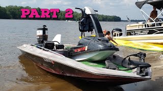 The Bass Dumpster 1982 Glasstream Boat w/Chrysler 100hp - Part 2 NNKH
