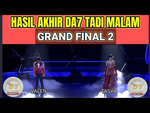 HASIL AKHIR GRAND FINAL 2 DANGDUT ACADEMY 7 TADI MALAM