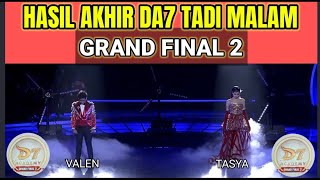 FINAL RESULTS OF GRAND FINAL 2 DANGDUT ACADEMY 7 LAST NIGHT
