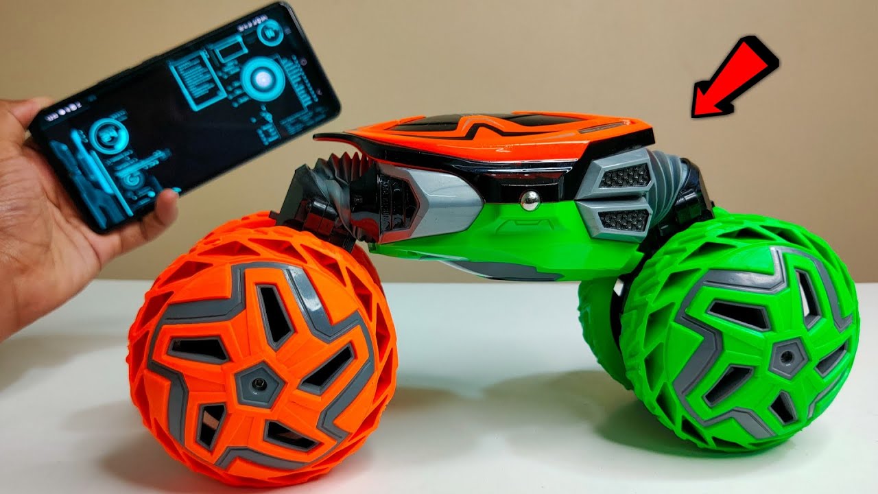 RC Double Sided Tumbling Bike Unboxing & Testing Chatpat toy tv YouTube