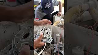 Perbaikan mesin cuci dinamo konslet #perbaikanmesincuci #mesincuci #elektronik #teknisimuda