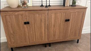 FENSULN Buffet Sideboard Cabinet Farmhouse Modern 3 in1 Storage Cabinet, Surprised how easy this was