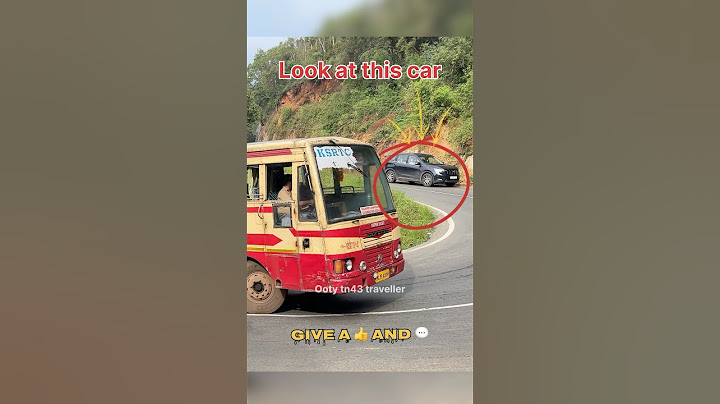 KSRTC bus and car guy made a miracle in ghat road king master #buslover