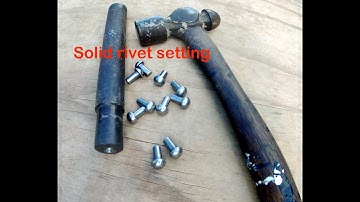 Cold setting solid rivets