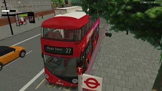 OMSI 2: Route 27 - Hampstead Road/Drummond Street to Chalk Farm, Map - Route 24 London