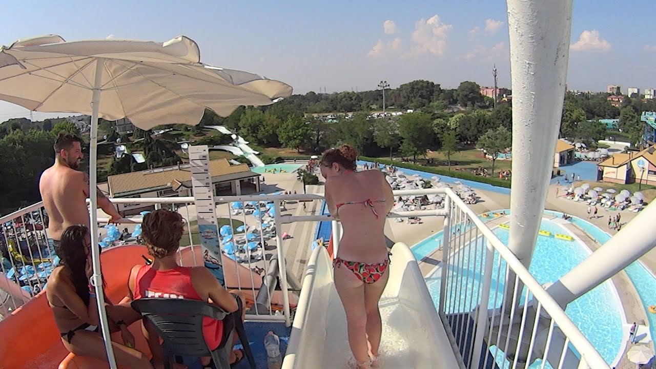 White Angel Water Slide at Acquatica Park