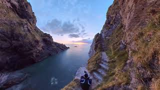 White Pebble Beach Sunset Timelapse, Ilfracombe North Devon UK