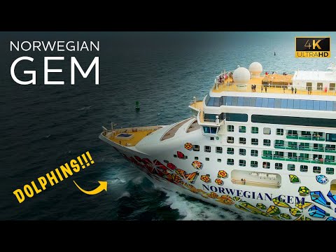 Norwegian Gem Cruise Ship | Port of Miami Departure - 4k