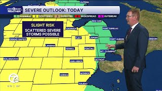 Severe storms possible this evening