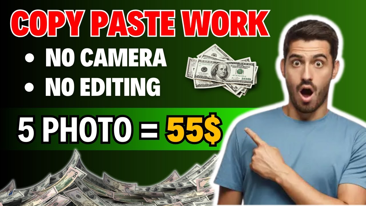 Earn $2000/Month For FREE | Copy & Paste Photos and Earn Money | Make ...