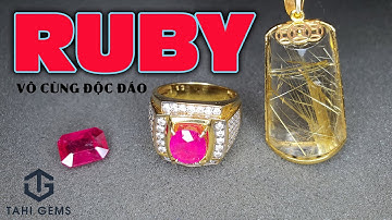 Hé lộ viên ruby vài năm có một và hoàn thiện mặt dây chuyền thạch anh tóc | TahiGems - Tahi Phạm