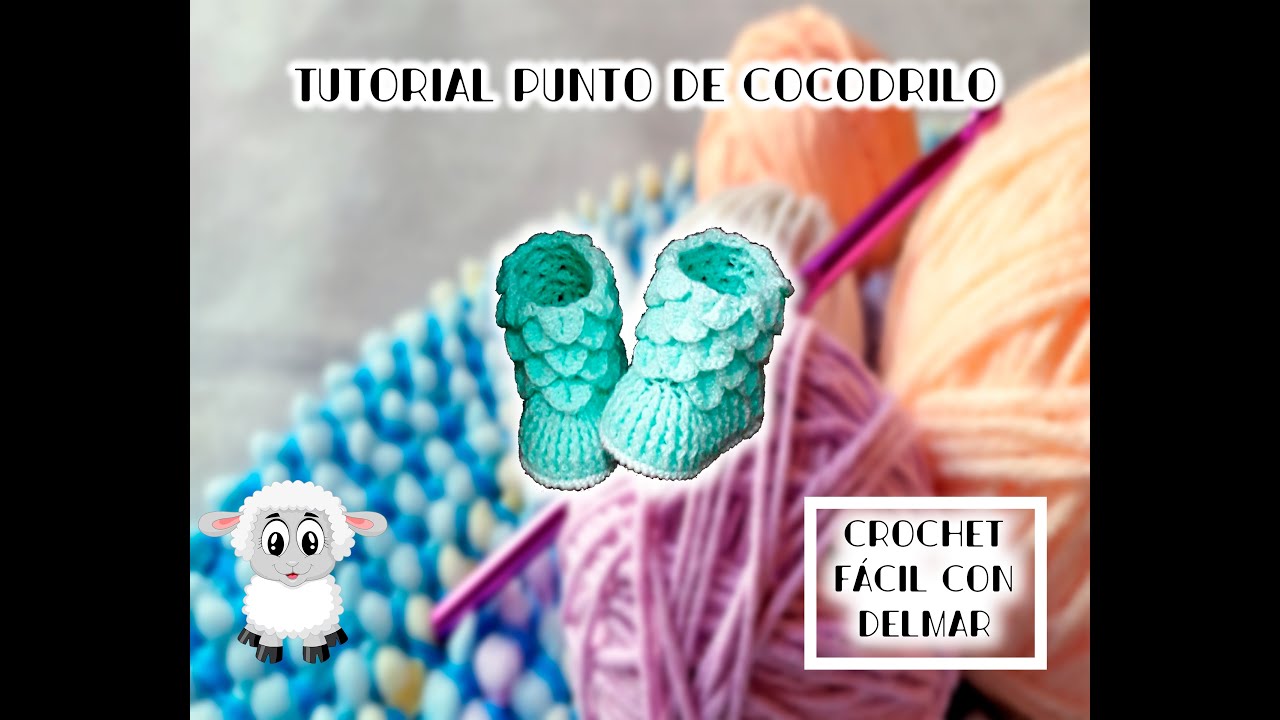 Tutorial Botitas en Punto de Cocodrilo Para Principiantes