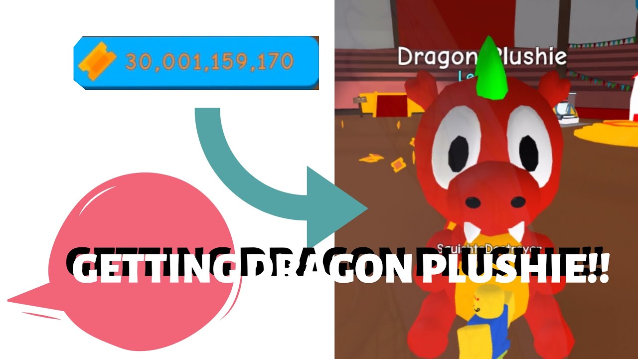 Getting Dragon Plushie!! After grinding for years (Bubble gum simulator