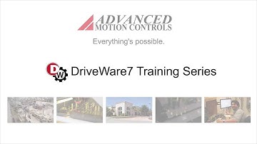 DriveWare 7 AutoCommutation by ADVANCED Motion Controls