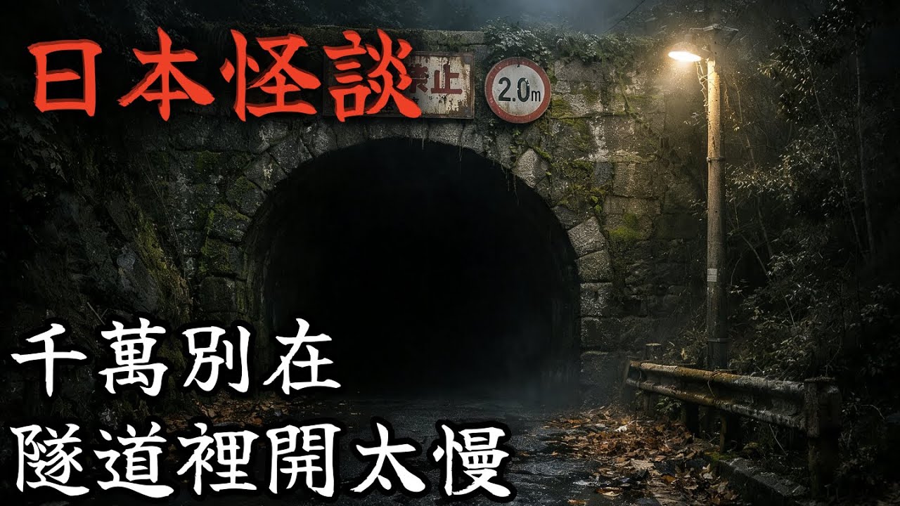 【日本怪談】千萬別在隧道裡開太慢！我撞到了「另一個自己」？神居隧道的換魂禁忌｜幽市怪談〡日本怪談〡都市傳說〡2ch怪談〡鬼故事〡睡前故事