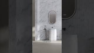 Carrara White Pedestal Basin Processing  Bathroom Vanity Factory Short