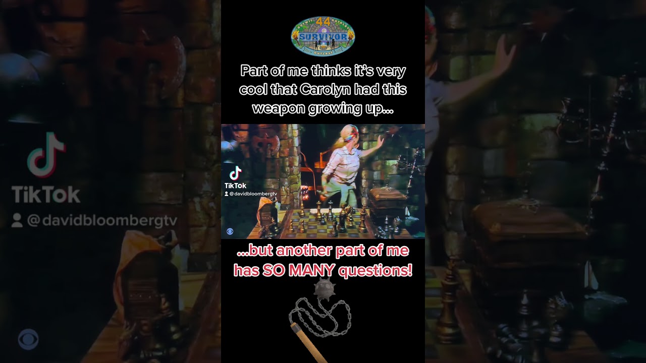 Survivor 44 Carolyn and Her Weaponry!