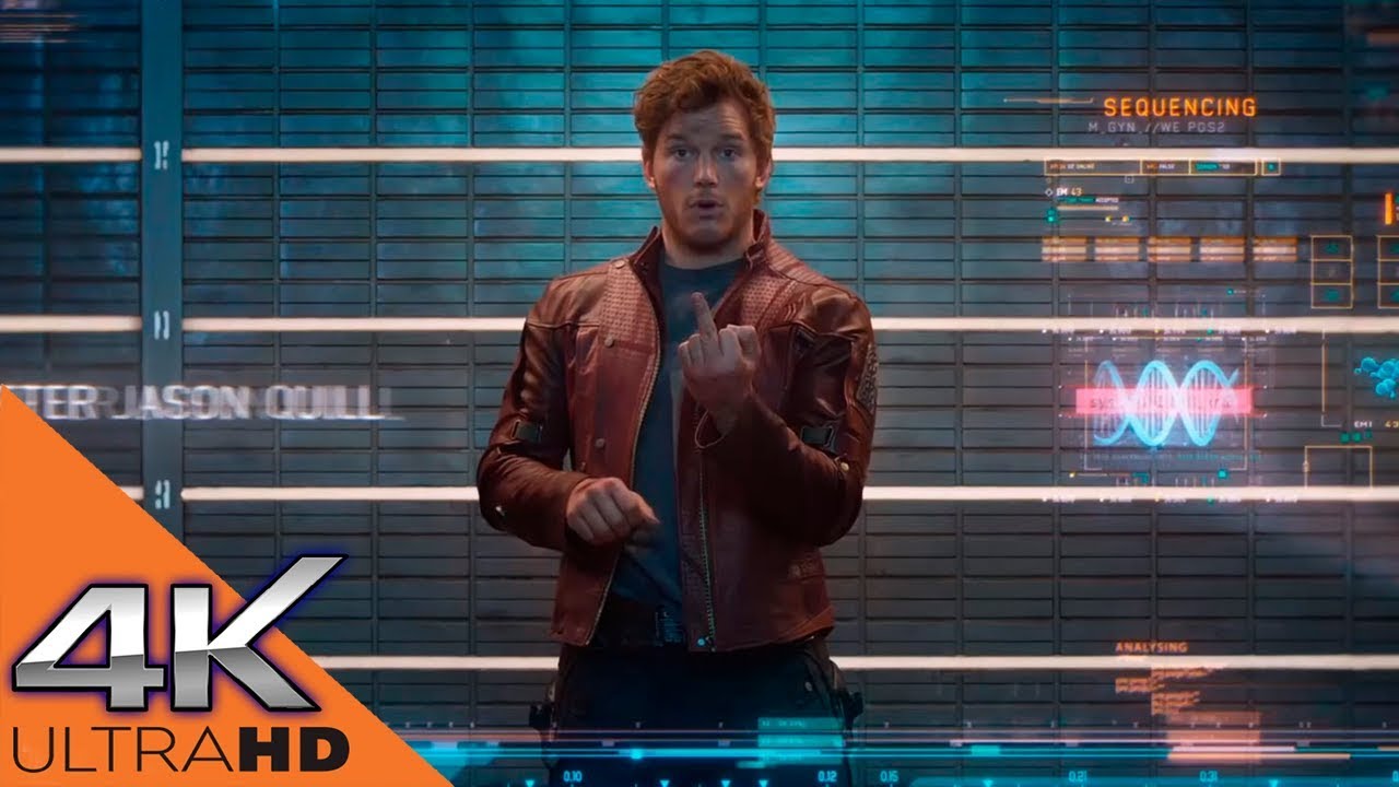 Звездный Лорд показывает фак надзирателям тюрьмы Стражи Галактики (2014 ...