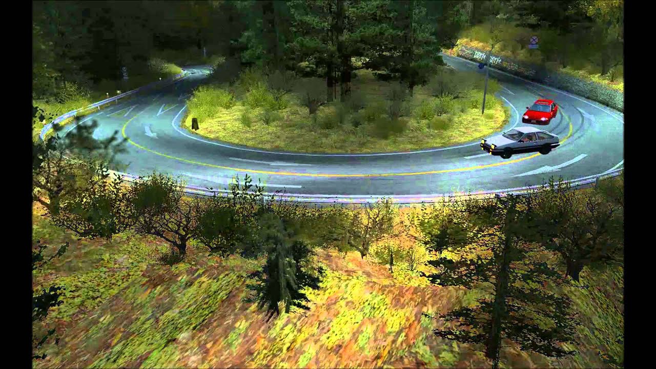 rfactor [Mount Akina downhill] [AE86 VS. EG6] YouTube