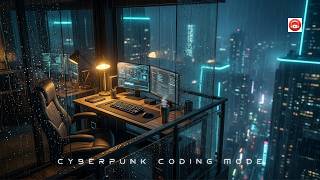 CYBERPUNK CODING MODE | Dark Ambient Synthwave for Deep Focus, Programming & Productivity | 3 Hours