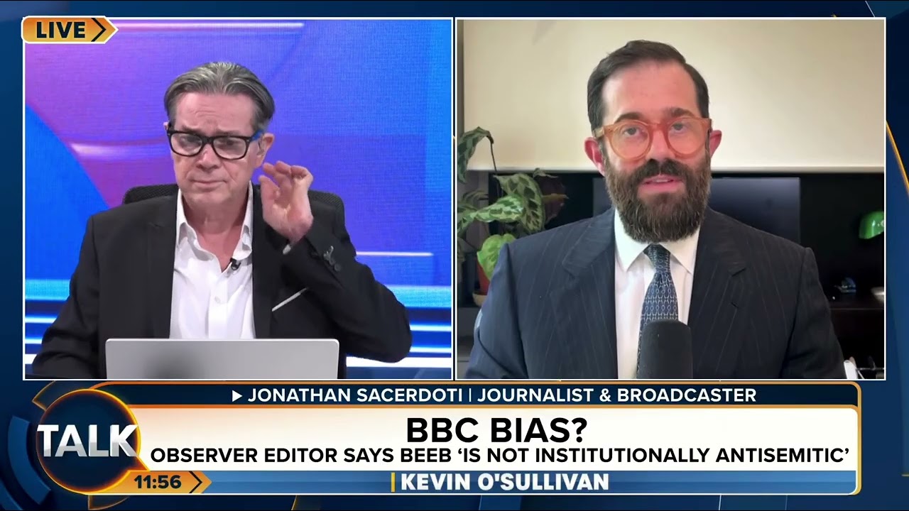 BBC ‘not institutionally antisemitic’, says Observer editor James Harding