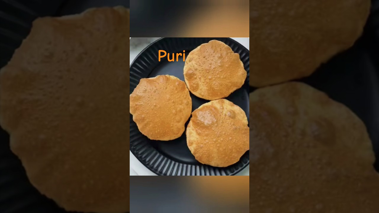 fried flattened bread | puri | morning vibes for breakfast with puri