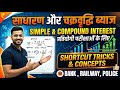 चक्रवृद्धि ब्याज और साधारण ब्याज | Complete Concept + Tricks | SSC CGL, Bank, Railway Hindi