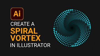 Create easily dotted Spiral vortex effect in illustrator