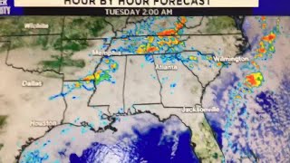 Partly cloudy and warm today, showers and storms midweek