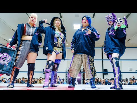 【スターダム】大江戸隊 vs STARS！渡辺桃が赤いベルト戦要求！刀羅ナツコ＆渡辺桃＆スターライト・キッド＆琉悪夏 vs 葉月＆コグマ＆羽南＆飯田沙耶！-3.2石川・金沢大会-【STARDOM】