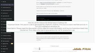How to use for loop as Do While loop in Golang 1.20