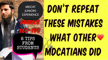 MDCAT 2021 EXPERIENCE OF MDCAT TOPPERS |DON’T REPEAT THESE MISTAKES IN MDCAT | ZAMEER #mdcat#pmc