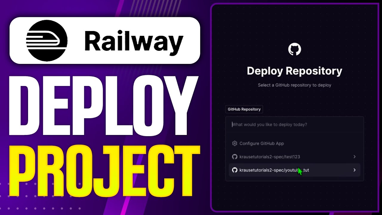 How To Deploy GitHub Project On Railway (2026 Updated Tutorial) - YouTube