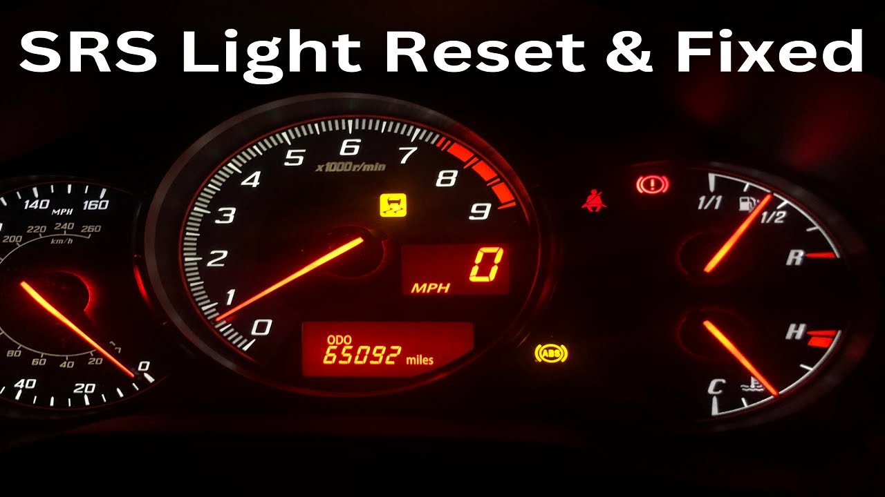 How To Reset And Fix Srs Warning Light