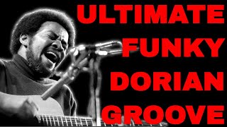 The Ultimate Dorian Funk Groove | Guitar Jam Track (D Minor  71 BPM)