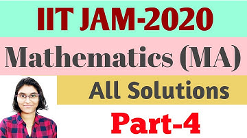 IIT-JAM 2020 Mathematics Answer Key || Question Paper Solutions ||