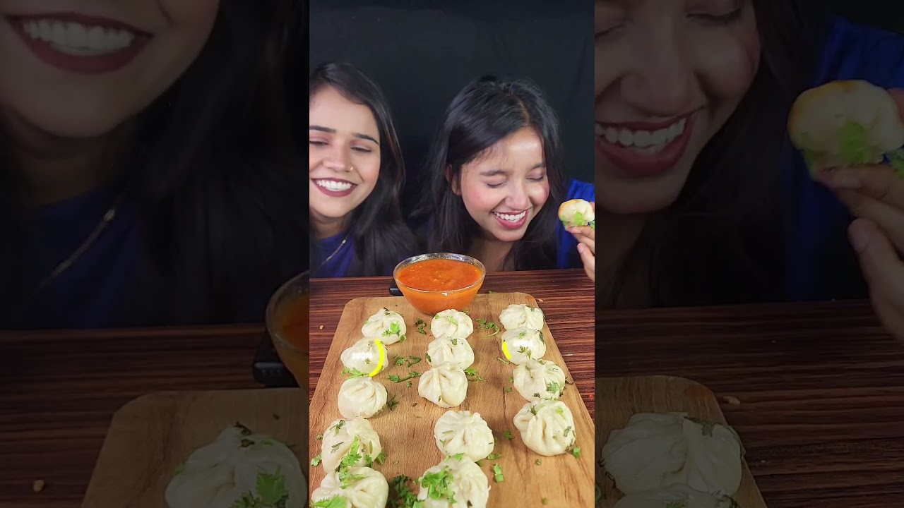 Momo poison Challenge 👊 #food #panipuriviajes #rsasmr #mukbang #indianstreetfood