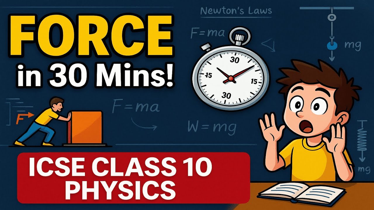 "Master Force in Just 30 Mins! | Class 10 ICSE Physics Made Easy ⚙️ ...