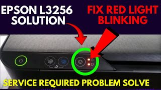 Epson L3256 Fix Printer Red Light Blinking | Epson L3256 resetter software download | Sudhir Se Sikh