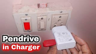 Plugging Pendrive In Charger!⚡🔴 | What will Happen ?
