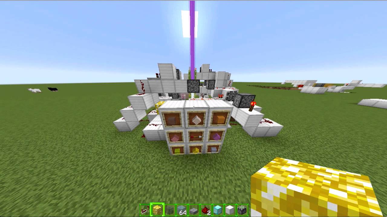 Minecraft Redstone #1 - Beacon Light - YouTube