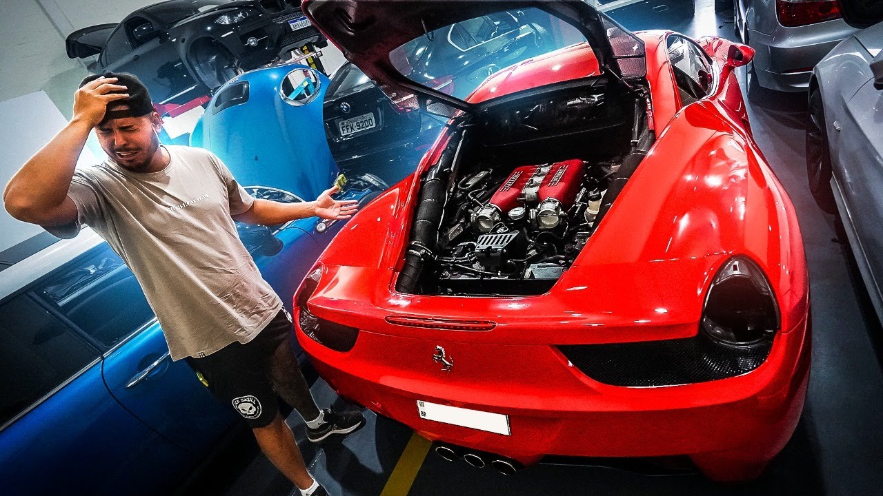 DEU TUDO ERRADO NA MINHA FERRARI 😭 - YouTube