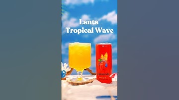 Còn gì tuyệt hơn khi làm một ly mocktail mát lạnh bên sóng biển rì rào 🏄 #lantasoda #mocktail