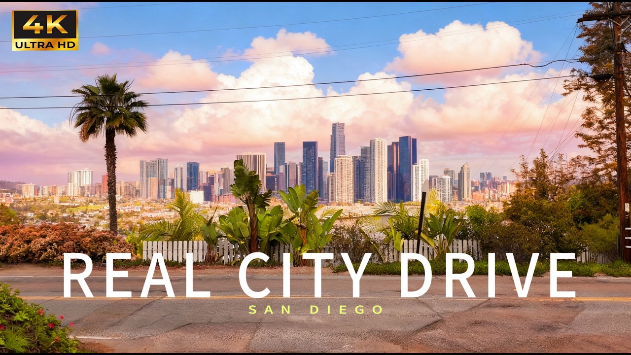 San Diego From the Hills to the Skyline | Downtown, Harbor & Airport Drive 4K